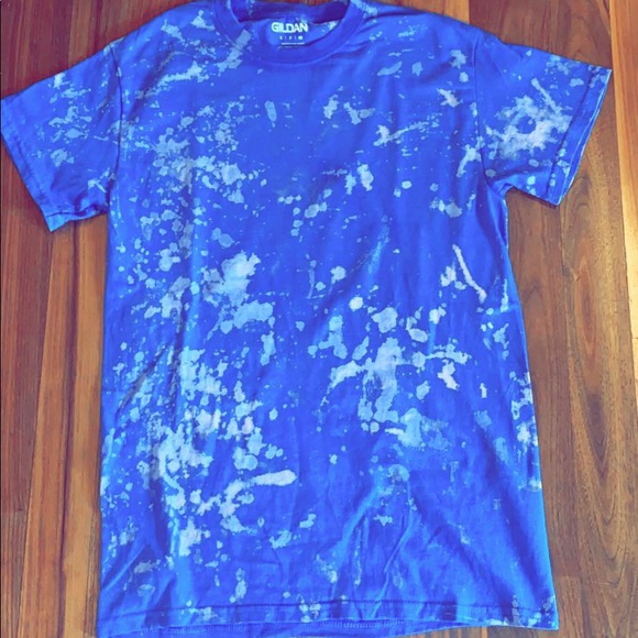 bleached royal blue shirt